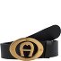 Logo riem leer variant black | 115 cm Logo riem leer variant black | 115 cm