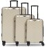  Essentials 18 4 wielen Kofferset 3-delig met uitbreidingsplooi variant metallic-greige shiny