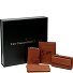  Creditcardhouder 4-delige geschenkset leer 7 cm variant cognac