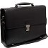  Salvatore Aktetas Messenger Leer 42 cm Laptop compartiment variant black
