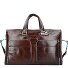 Blauwe Vierkante Reistas Leder 47 cm Laptopcompartiment variant mogano Blauwe Vierkante Reistas Leder 47 cm Laptopcompartiment variant mogano