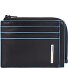  Blauw vierkant creditcard etui RFID leer 11 cm variant black