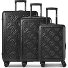  Florence 4 wielen Kofferset 3-delig met uitbreidingsplooi variant black