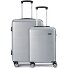  5330 4 wielen Kofferset 2-delig variant silber