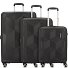  Sunchaser 4 wielen Kofferset 3-delig variant black