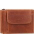  Portemonnee RFID leer 11 cm met geldclip variant braun