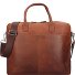 Dallas Koffer Leer 38.5 cm Laptop compartiment variant braun