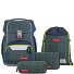  Basis Schooltas set 4-delig variant Set „Green Geometric