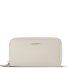  Bologna Leer XL Dubbele Zip-Around Portemonnee RFID Leer 20 cm variant cream