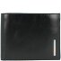 Blauwe vierkante Leren Portemonnee 12,5 cm variant black