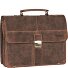 Vintage aktetas leer 38 cm met 2 hoofdcompartimenten variant brown Vintage aktetas leer 38 cm met 2 hoofdcompartimenten variant brown