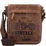  Cafe-Racer Crossbody tas Leder 23 cm variant braun