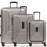 Essentials 14 4 wielen Kofferset 3-delig met uitbreidingsplooi variant coffee grey metallic Essentials 14 4 wielen Kofferset 3-delig met uitbreidingsplooi variant coffee grey metallic