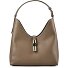  Goccia Schoudertas Leder 30 cm variant muddy gray