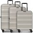  Pro PP 4 wielen Kofferset 3-delig met uitbreidingsplooi variant light beige