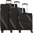  Star Max 4 wielen Kofferset 3-delig met uitbreidingsplooi variant black-grey