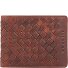 Geweven portefeuille leer 11 cm variant british tan Geweven portefeuille leer 11 cm variant british tan