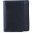  Leren portemonnee 10 cm variant black/blue
