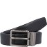  Zakelijke omkeerbare riem leer variant black | 105 cm