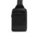  Monospalla schoudertas leer 31 cm variant black