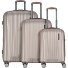  Moonrock 4 wielen Kofferset 3-delig met uitbreidingsplooi variant rosesilver brushed
