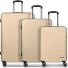 Dallas 3.0 4-wiel kofferset 3-delig met stretch plooi variant beige Dallas 3.0 4-wiel kofferset 3-delig met stretch plooi variant beige