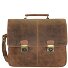  Vintage aktetas leer 42 cm Laptop compartiment variant braun