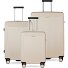 Linea 4 wielen Kofferset 3-delig variant beige