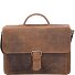  Retro Newton Koffer Leer 41 cm Laptop compartiment variant dunkelbraun
