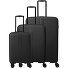  Air Stripe 4 wielen Kofferset 3-delig met uitbreidingsplooi variant black