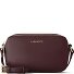  Bologna leer crossbody tas Camera-Bag leer dubbele rits 18 cm variant burgundy