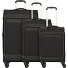  Travel Line 9504 4 wielen Kofferset 3-delig met uitbreidingsplooi variant black