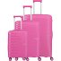  Pacific 4 wielen Kofferset 3-delig variant pink