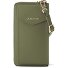  Bologna Leren Zip-Around Portemonnee Mobiel Telefoonhoesje Leer 19 cm variant olive