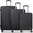 Dallas 3.0 4-wiel kofferset 3-delig met stretch plooi variant black Dallas 3.0 4-wiel kofferset 3-delig met stretch plooi variant black