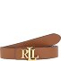  Omkeerbare riem Leer variant lauren tan dark brown | 80 cm