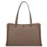 Orlina Shopper Tas 45 cm variant latte logo-brown Orlina Shopper Tas 45 cm variant latte logo-brown
