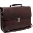 Salvatore Aktetas Messenger Leer 42 cm Laptop compartiment variant brown
