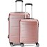  5583 4 wielen Kofferset 2-delig variant rosa