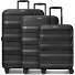  Pro PP 4 wielen Kofferset 3-delig met uitbreidingsplooi variant black