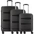  Travel Line 4300 4 wielen Kofferset 3-delig variant schwarz