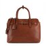  Shopper Tas M Leer 36 cm variant dark cognac