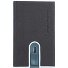  Zwart Vierkant Creditcardetui Leer 6 cm variant dark brown