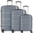  Paradise 4 wielen Kofferset 3-delig variant silber