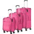 Seaside 4 Rollen Kofferset 3 Stuks. variant pink Seaside 4 Rollen Kofferset 3 Stuks. variant pink