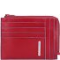  Blauw Vierkant Creditcardetui RFID Leer 12 cm variant red
