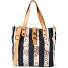  Genziana Shopper Tas 22 cm variant righe blu-moro