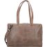  Zuivere Schoudertas Leer 43 cm Laptopcompartiment variant taupe