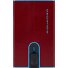 Black Square Kredietkaart etui RFID-bescherming Leer 6 cm variant red  Black Square Kredietkaart etui RFID-bescherming Leer 6 cm variant red