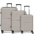 Shine 4 wielen Kofferset 3-delig met uitbreidingsplooi variant taupe Shine 4 wielen Kofferset 3-delig met uitbreidingsplooi variant taupe
